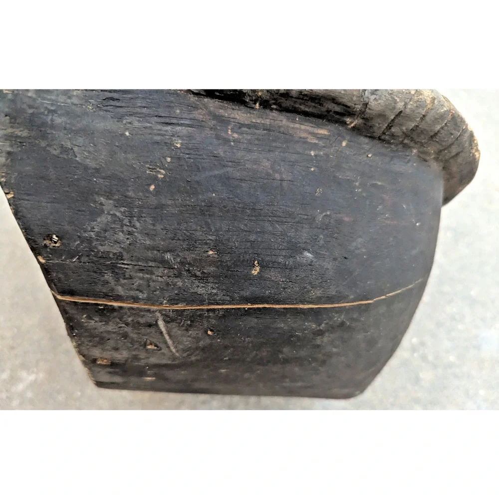 African Tribal Helmet Mask Makonde ? Carved Lightweight Wood As Is - Picture 12 of 16